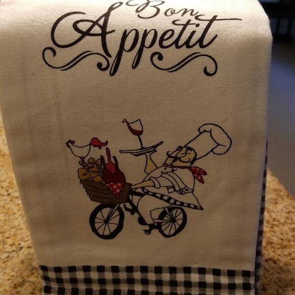 Set of 3 French / Italian kitchen towels - Picture 2 of 5